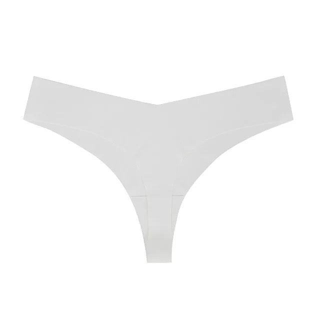 WBQ Women Seamless Thongs Mid-Rise Comfy Underwear G-Strings